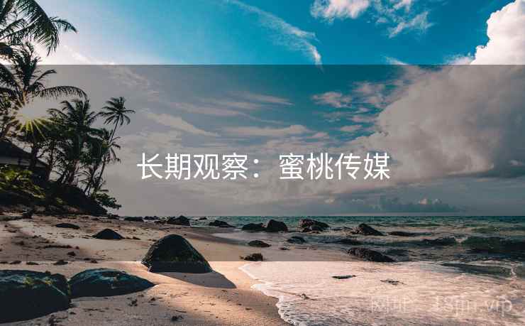 长期观察：蜜桃传媒