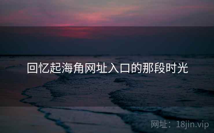 回忆起海角网址入口的那段时光