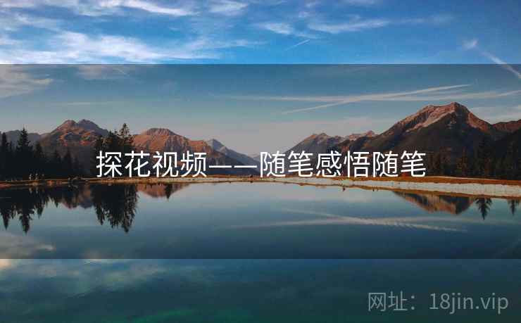 探花视频——随笔感悟随笔