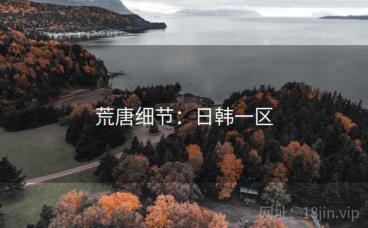 荒唐细节:日韩一区