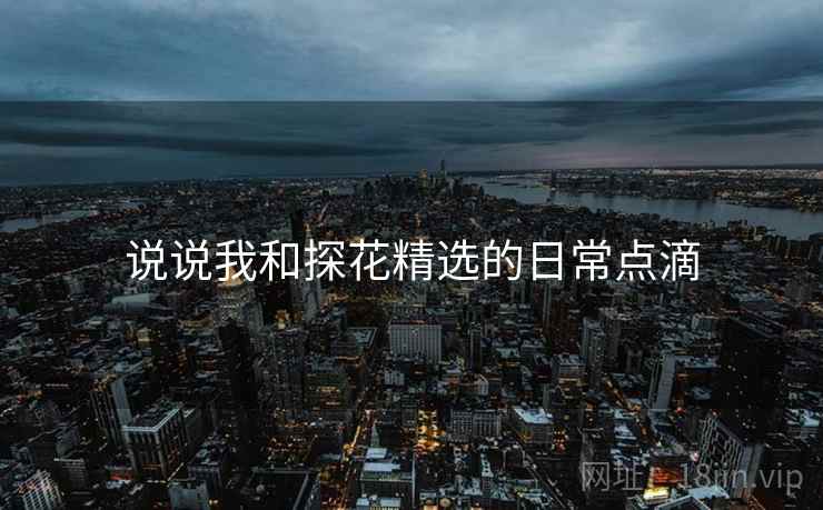 说说我和探花精选的日常点滴