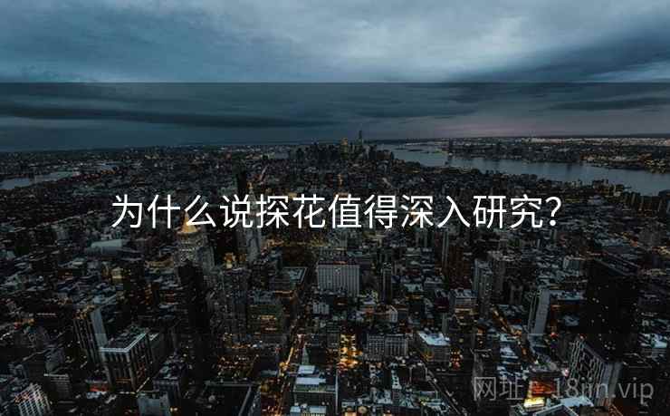 为什么说探花值得深入研究?
